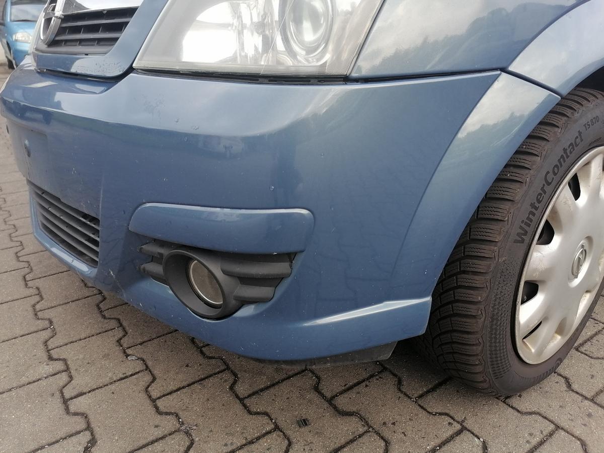 Opel Meriva A original Sto&szlig;stange Stossf&auml;nger vorn Blaumetallic Z21T Facelift